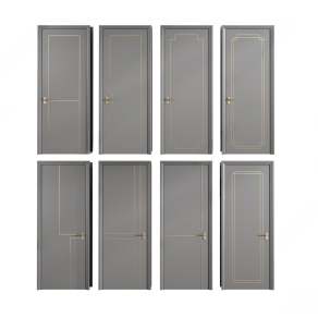 现代单开门3D模型下载